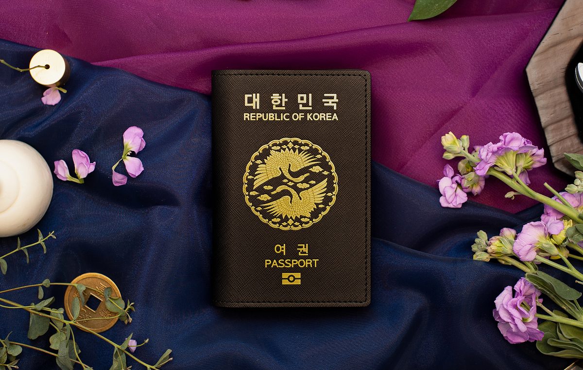 Twin Crane Passport Case